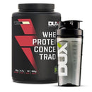Whey Concentrado Baunilha 900g + Coqueteleira Dux